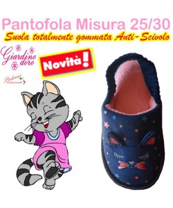 * STOCK * PANTOFOLA bimba Con ELASTICO Tg.25/30 GD22636 DIS.G
