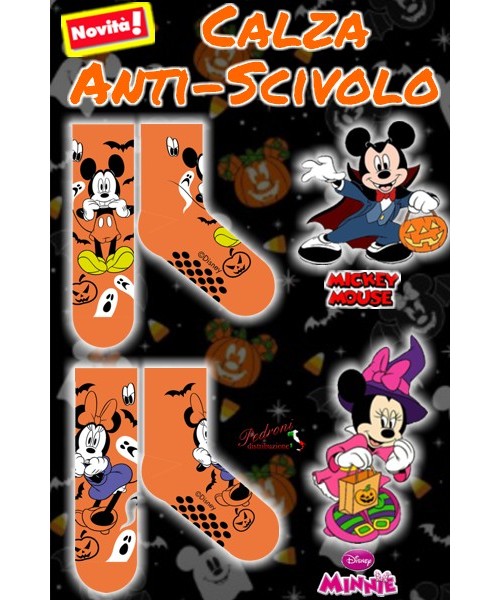 HALLOWEEN - MICKEY+MINIE Calza ANTISCIVOLO...