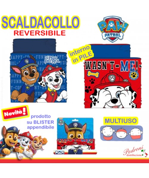 PAW PATROL scaldacollo MULTIUSO reversibile...