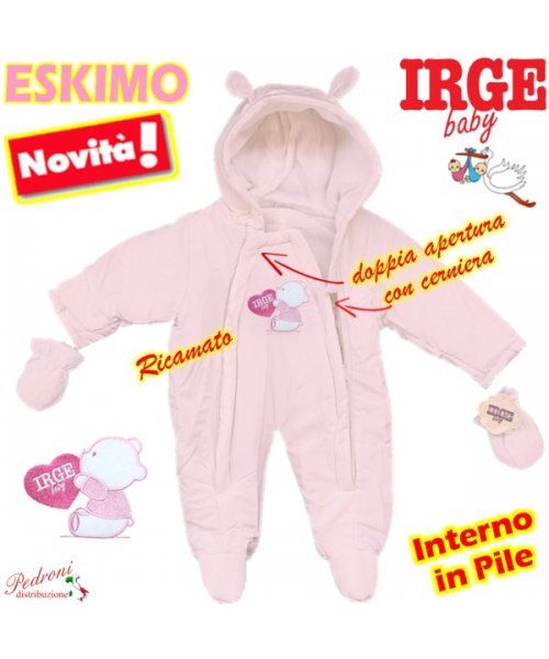 ESKIMO BABY IRGE art.IG107/1 ROSA 0/12 Mesi