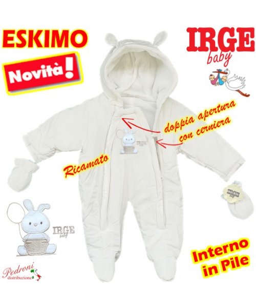ESKIMO BABY IRGE art.IG107/2 LATTE 0/12 Mesi