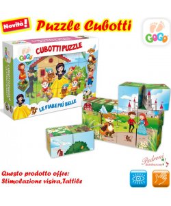 *LINEA GOGO* CUBOTTI PUZZLE FIABE ITALIANE 62867 (+3 anni)