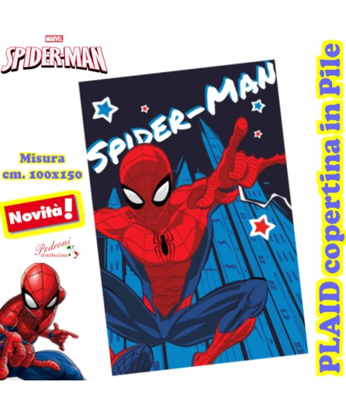SPIDER-MAN Copertina PLAID in PILE multiuso MV1420