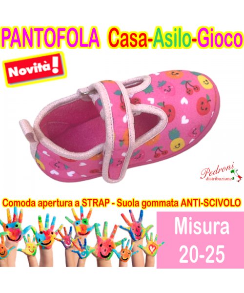 PANTOFOLA bimba CASA-ASILO-GIOCO art.GD3227...