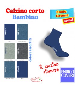 COVERI Calzino corto BAMBINO CALDO COTONE TED Ass. Tg.21/39