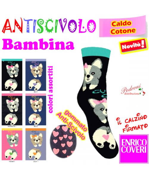 COVERI Calza ANTISCIVOLO Bambina CALDO COTONE...