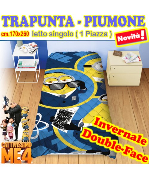 *PROMOZIONE* MINIONS TRAPUNTA-PIUMONE LETTO...