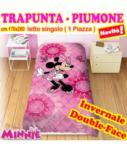 *PROMOZIONE* MINNIE TRAPUNTA-PIUMONE LETTO SINGOLO WD1491