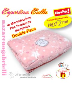 "NEXT TO ME"  COPERTA Pile CULLA NG-30169 Rosa