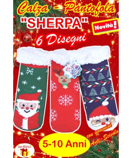 *PROMOZIONE NATALE* CALZA-PANTOFOLA "SHERPA"...