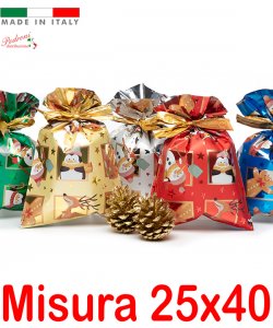 *FESTIVITA'* BUSTA per CONFEZIONI REGALO Art.FINESTRELLE Cm.25x40