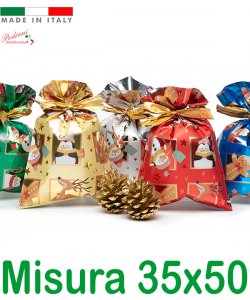 *FESTIVITA'* BUSTA per CONFEZIONI REGALO Art.FINESTRELLE Cm.35x50