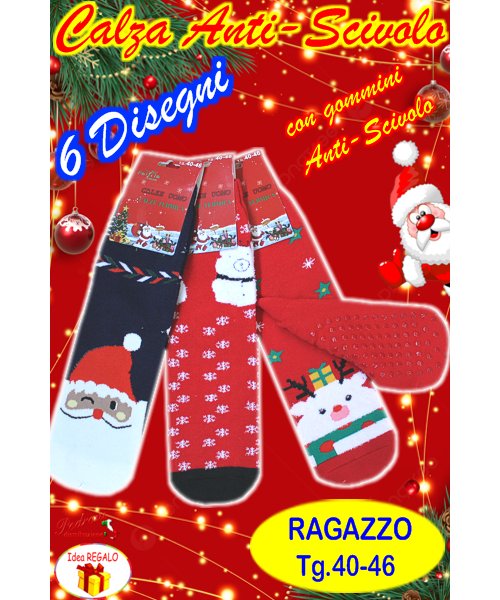 *PROMOZIONE NATALE* Calza Ragazzo ANTISCIVOLO...