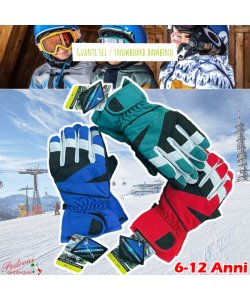 * NOVITA' * Guanto DA NEVE impermeabile C-917 - 6/12 Anni Var.A