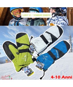 * NOVITA * Guanto DA NEVE impermeabile C-8778 - 4/10 Anni Var.B