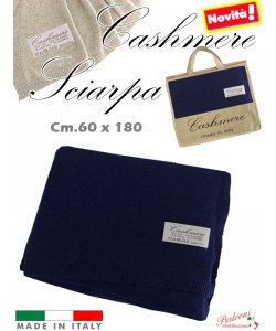 * NOVITA' * SCIARPA in " CASHMERE " art.1930 cm.60x180 Blu