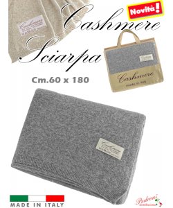 * NOVITA' * SCIARPA in " CASHMERE " art.1930 cm.60x180 Grigio