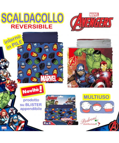 AVENGERS scaldacollo MULTIUSO reversibile...