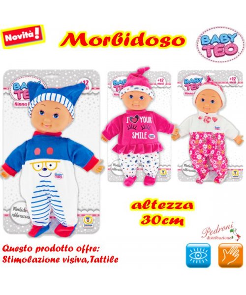 *BABY TEO* BAMBOLOTTO MORBIDO 30 CM 80224 3...
