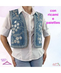 -50% Gilet DONNA EVELYN EV7001 JEANS Taglia Unica