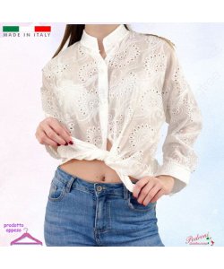 -50% Camicia Shirt DONNA SERENAX 6922 BIANCO Taglia Unica
