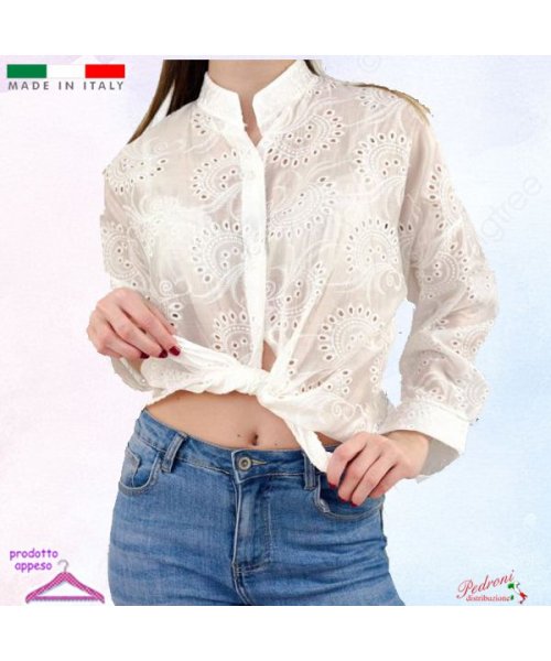 -50% Camicia Shirt DONNA SERENAX 6922 BIANCO...