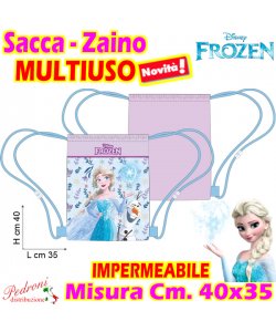 FROZEN Sacca - Zaino MULTIUSO Cm.40x35 Art.FR0780