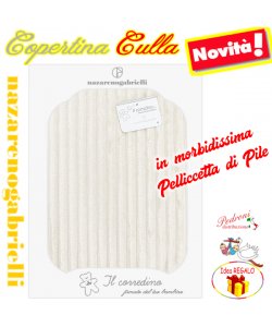 Copertina CULLA "Pelliccetta di Pile" a coste NG-441 LATTE