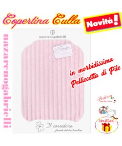 Copertina CULLA "Pelliccetta di Pile" a coste NG-441 ROSA