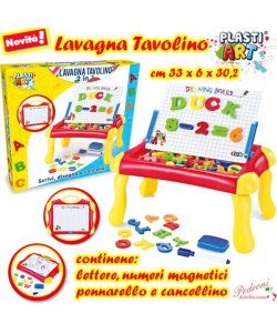 *LINEA GOGO*PLASTIART LAVAGNA TAVOLINO 2 IN 1 80506 (+3 anni)