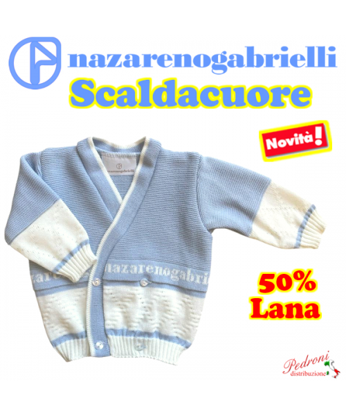 * SCALDACUORE * NEONATO Misto Lana NG750/4 C.Scuro/Ecru/Cielo - 37123