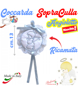 * ANGIOLETTO * COCCARDA SOPRA-CULLA art.8 Cielo