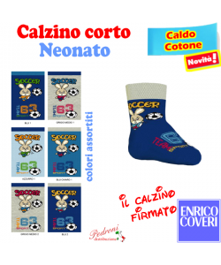 COVERI Calzino corto NEONATO CALDO COTONE PUF-361 Tg.14/24