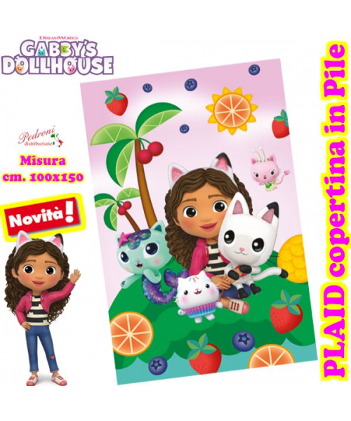 GABBY DOLL HOUSE Copertina PLAID in PILE...