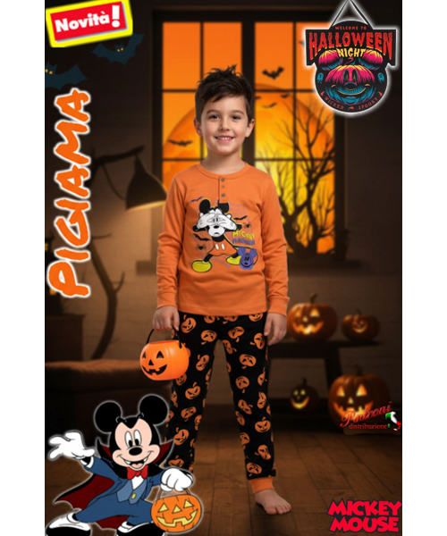 HALLOWEEN - MICKEY Pigiama CALDO COTONE...