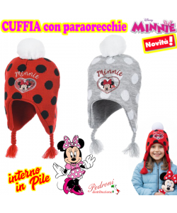 MINNIE Cuffia bambinacon ParaOrecchie Art.WD4145 in 2 colori