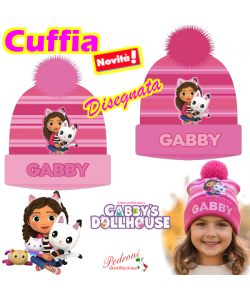 *GABBY* Cuffia bimba PON-PON Art.GABB3230 in 2 colori