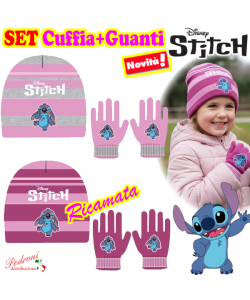 STITCH SET Cuffia+Guanti bimba Art.ST2996 in 2 colori