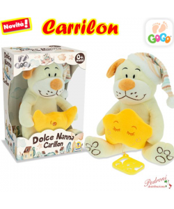 *LINEA GOGO*CARILLON CAGNOLINO 39556 Cm.22 in 2 colori (+0 mesi)