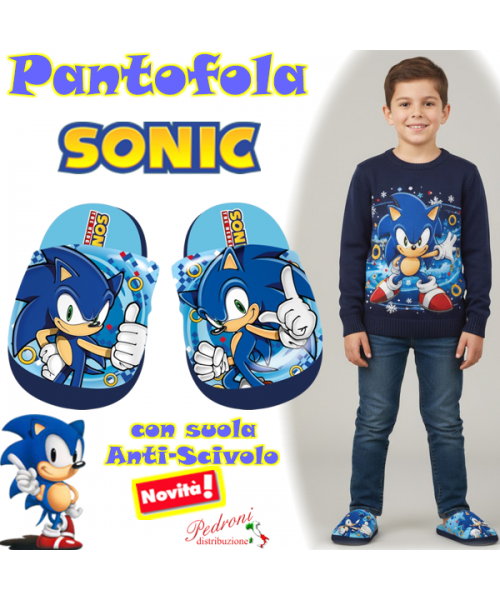 * SONIC * PANTOFOLA maschio SN2730 Tg.28/34
