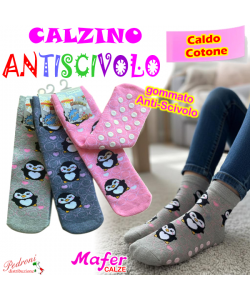 MAFER Calza ANTISCIVOLO Bambina CALDO COTONE Tg.22/33 RAN7351