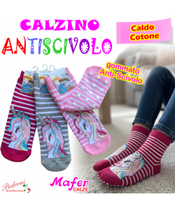 MAFER Calza ANTISCIVOLO Bambina CALDO COTONE Tg.22/39 RAN8880