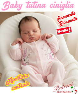* STOCK CINIGLIA * Tutina Baby XNA-100 0/12 Mesi CONFETTO