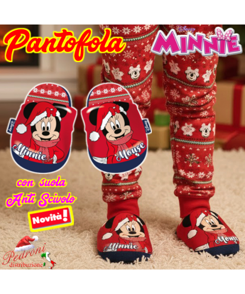* NATALE * MINNIE PANTOFOLA femmina WD4187...