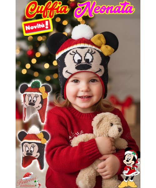 *BABY* MINNIE Cuffia "ORECCHIETTE " Tg.48-50...