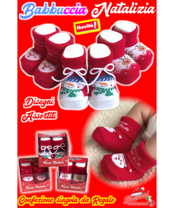 *NATALE* Babbuccia Baby CALDO COTONE Modelli Assortiti