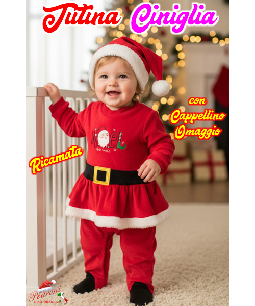 *NATALE* TUTINA CINIGLIA Ricamata art.B506 1/18...
