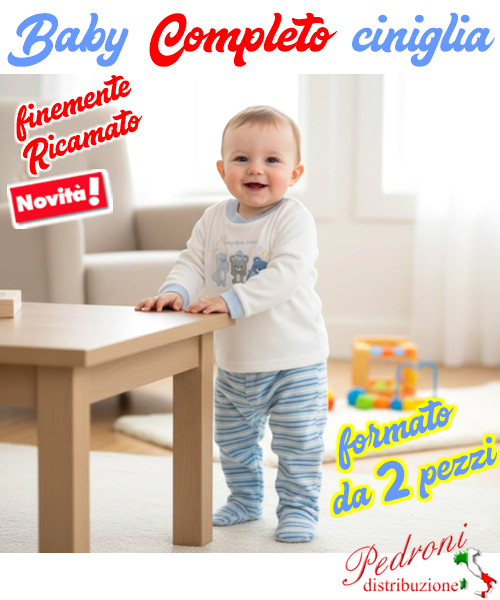 *STOCK CINIGLIA * COMPLETO Baby RM-6040 0/12...