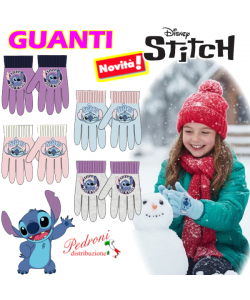STITCH Guanto bambina DISEGNATO 3/8 Anni ST40044 in 4 colori