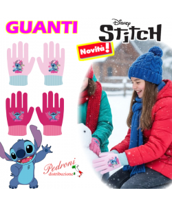 STITCH Guanto bambina DISEGNATO 3/8 Anni ST1852 in 2 colori